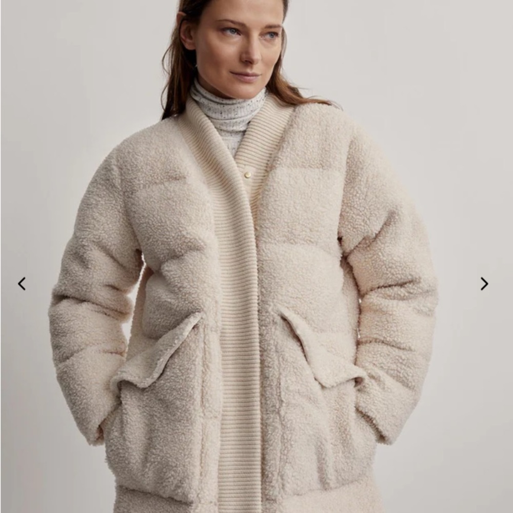 Varley Wynn Cream Sherpa Jacket - NWOT - Winter Coat